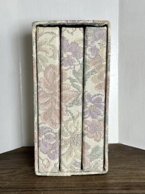 Unbranded Other - 1990s Vintage Fabric Floral Tapestry 3 Book Photo Album Set In Case 30 pics each
